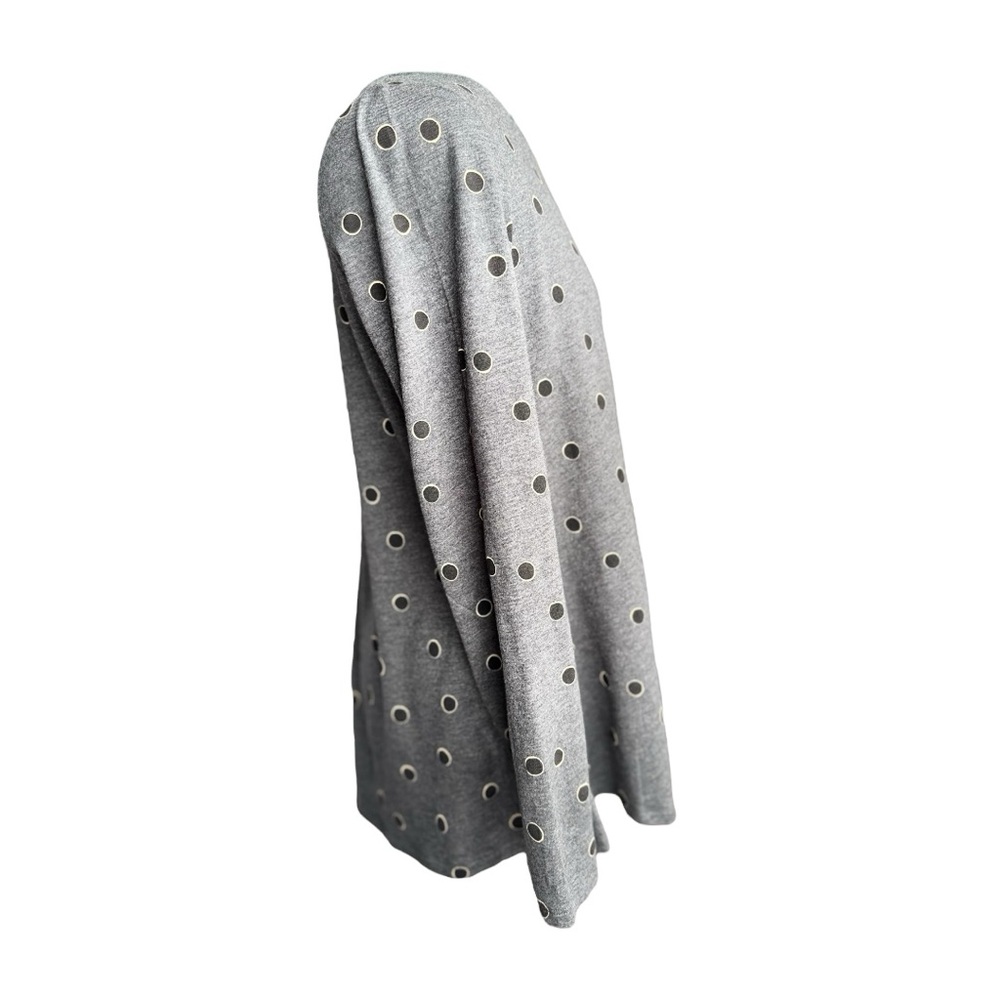 NWOT Boden Gray Swing Top with Black Polka Dots - Picture 8 of 10